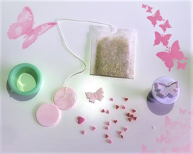 how to make sugar paste tea bag tags