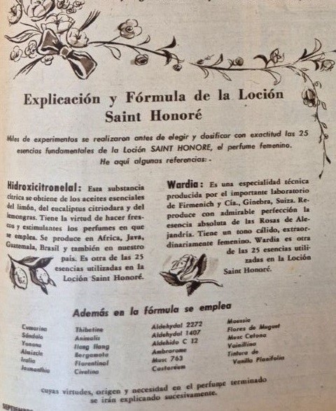 saint honore perfume vintage magazine
